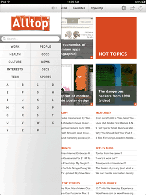 Alltop for iPad